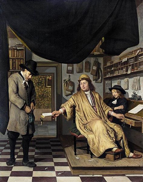 BERCKHEYDE, Job Adriaensz A Notary in His Office